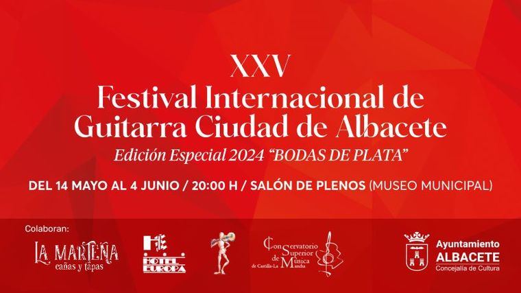 La concejala de Cultura presenta el Festival Internacional de Guitarra que cumple sus bodas de plata “con una gran variedad y nivel artístico”