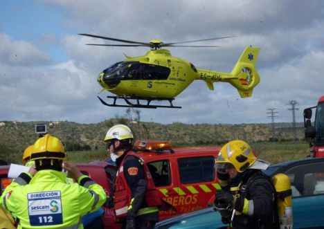 Sucesos.- Evacuado en helicóptero un trabajador de 63 años tras recibir una descarga eléctrica en El Bonillo (Albacete)