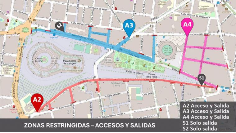 Vecinos y comerciantes albaceteños de zona cerca de la feria podrán renovar su pase a calles restringidas desde el lunes