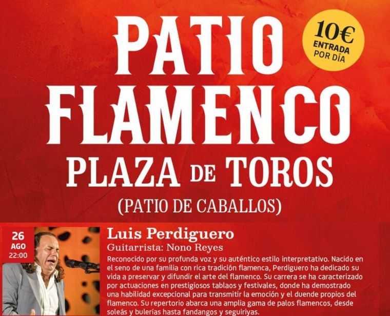 El 68 Festival de Albacete continúa con Patio Flamenco y la actuación de Luis Perdiguero, ofreciendo una noche de arte y tradición