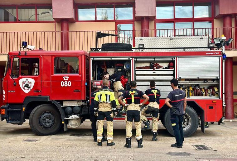 Temporal.- Albacete envía dos dispositivos de bomberos a Letur y Valencia para ayudar en las tareas de salvamento