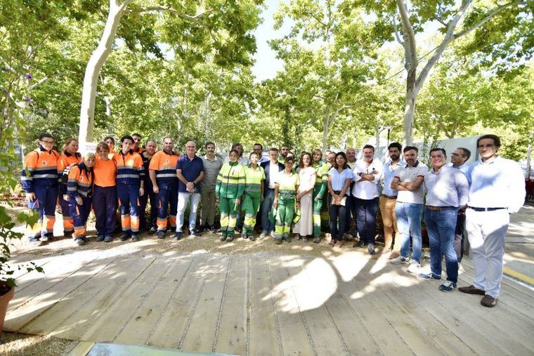 El jardín efímero en la Feria del Medio Ambiente es “un oasis y un remanso de paz, y una muestra de lo que podemos hacer para mejorar la calidad de vida en la ciudad”