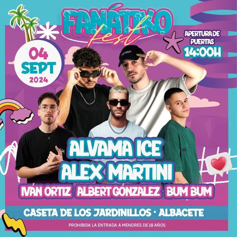 Llega el Fanátiko Fest al 68º Festival de Albacete: más de 10 horas de música, baile y diversión en la Caseta de los Jardinillos con los mejores DJs y artistas nacionales