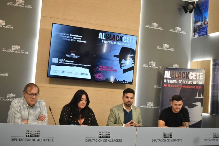 La II edición del Festival de Género Negro de Albacete, Alblackcete, regresa con novedades de la mano de la Diputación del 16 al 23 de noviembre