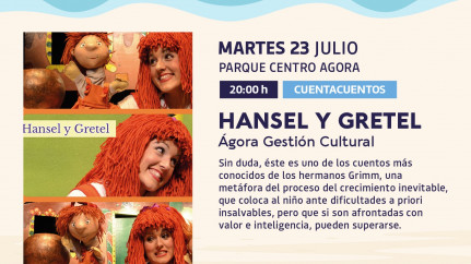 El Verano Cultural vuelve a los barrios con el cuentacuentos “Hansel y Gretel” en el parque Centro Ágora