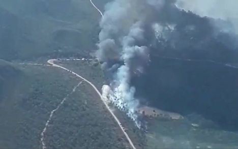 Extinguido el incendio forestal declarado en Hellín (Albacete)